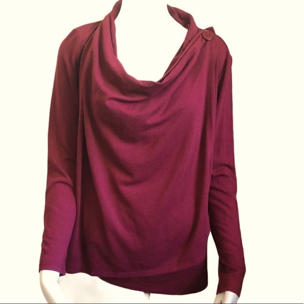 Faded Glory Single Button Wrap Style Sweater.Size S